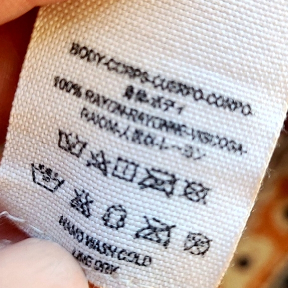 FREE PEOPLE Indian Inspired Print Button Front Top - Picture 8 of 8